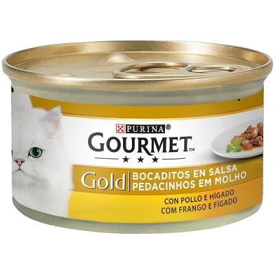 GOURMET GOLD BOCADITOS POLLO HIG 85G